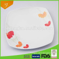 colored ceramic plate,high quality cermaic plate,square ceramic plate
